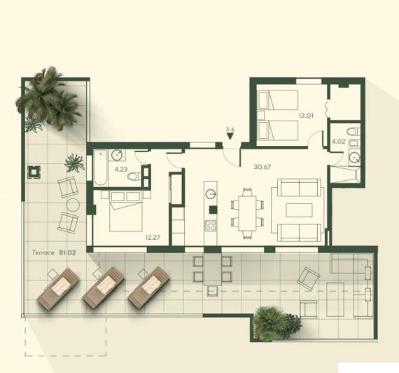 Image No.15-3 Bed Apartment for sale