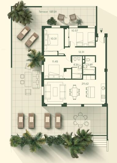 Image No.14-3 Bed Apartment for sale