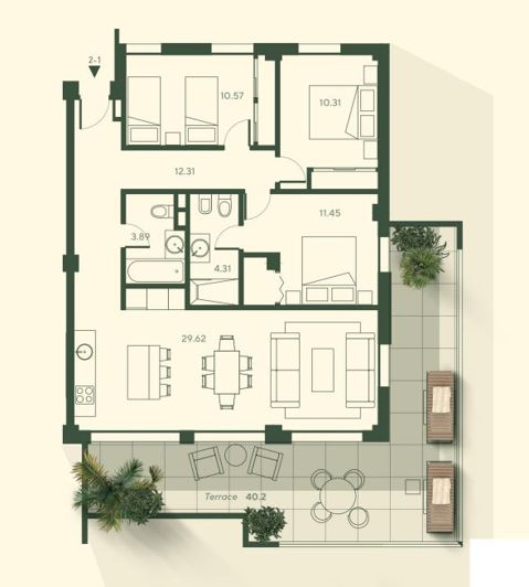 Image No.13-3 Bed Apartment for sale