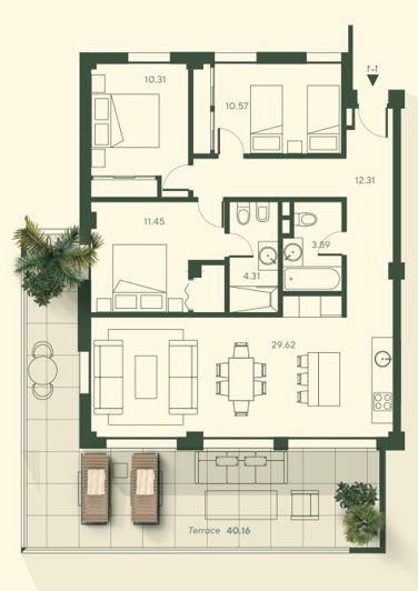 Image No.16-3 Bed Apartment for sale