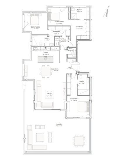 Image No.10-3 Bed Apartment for sale