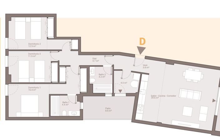 Image No.9-2 Bed Apartment for sale