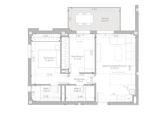 Image No.13-2 Bed Apartment for sale