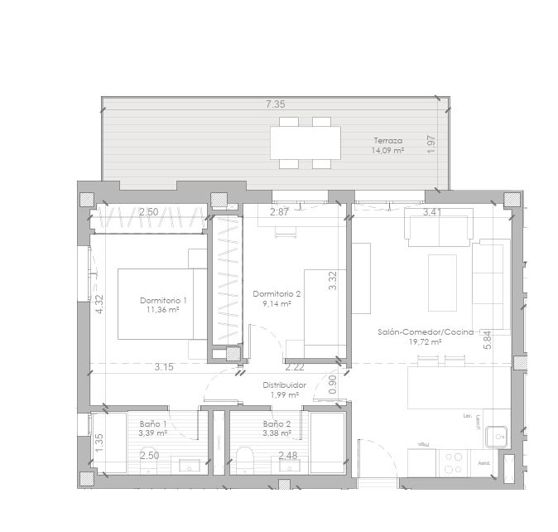 Image No.12-3 Bed Apartment for sale