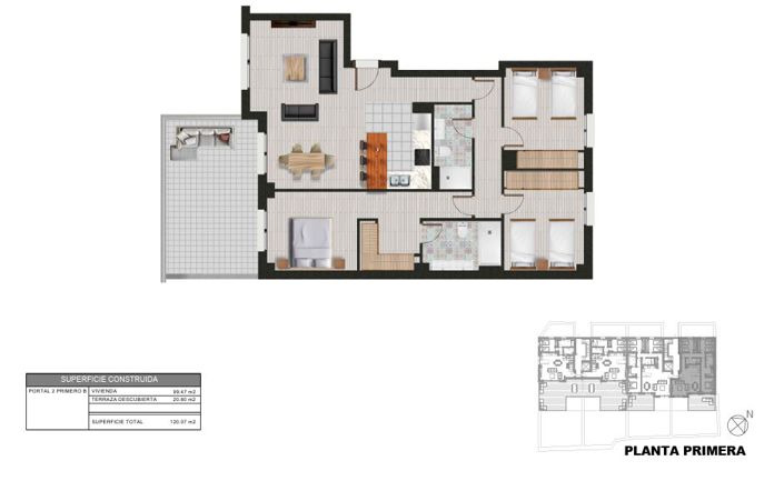 Image No.12-3 Bed Apartment for sale