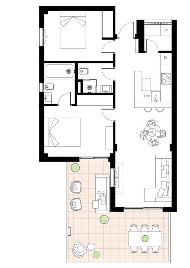 Image No.19-2 Bed Apartment for sale