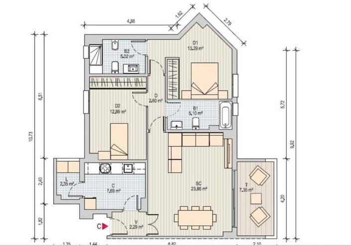 Image No.18-2 Bed Apartment for sale