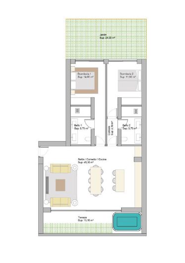 Image No.11-2 Bed Apartment for sale