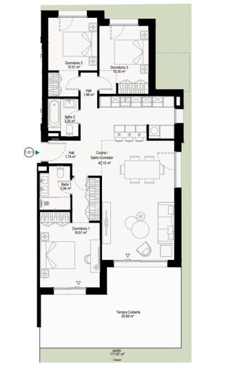 Image No.8-2 Bed Apartment for sale