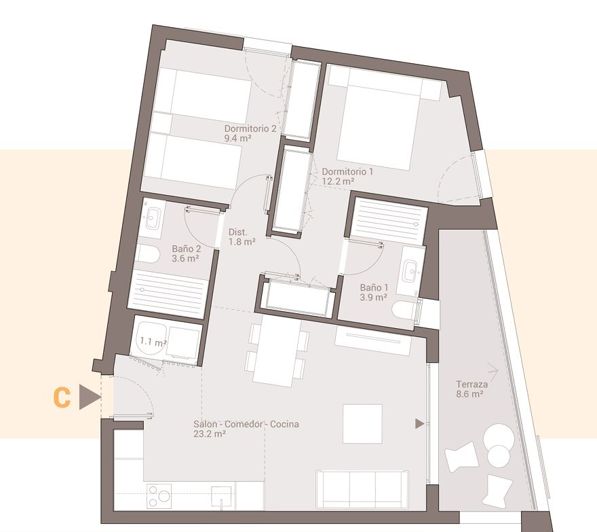 Image No.11-3 Bed Apartment for sale