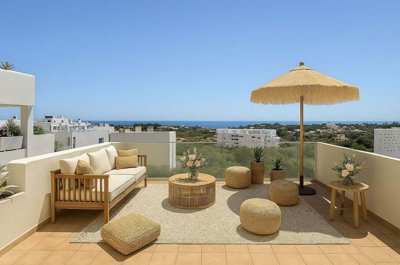 Penthouse de 4 chambres à vendre à Estepona