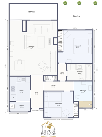 Image No.23-2 Bed Apartment for sale