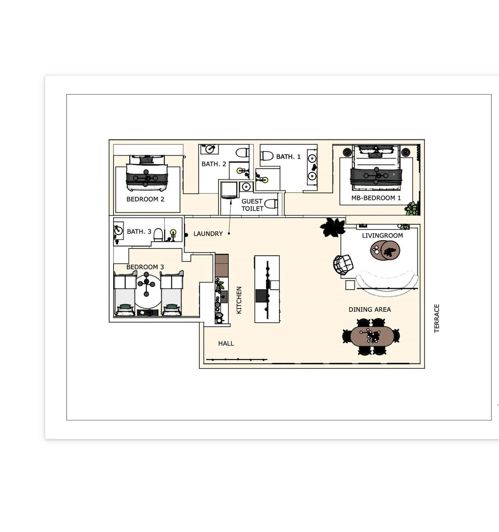 Image No.40-3 Bed Apartment for sale