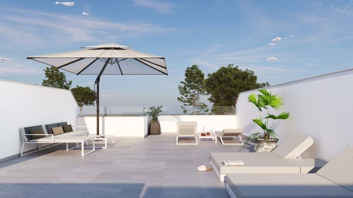 Image No.2-Jumelé de 2 chambres à vendre à Orihuela Costa