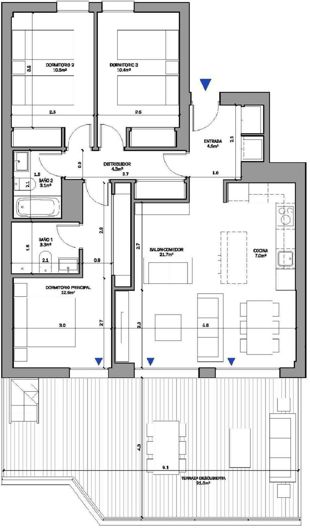 Image No.43-3 Bed Penthouse for sale
