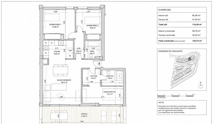 Image No.31-3 Bed Apartment for sale