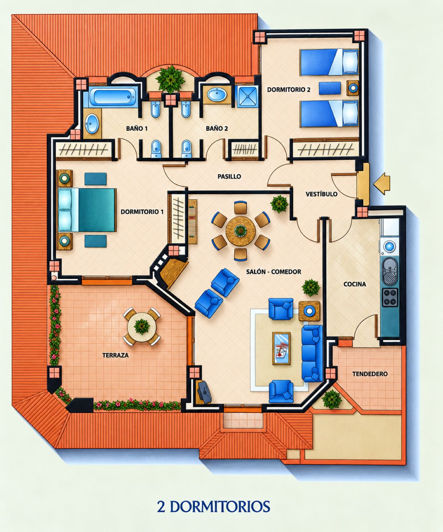 Image No.58-2 Bed Apartment for sale