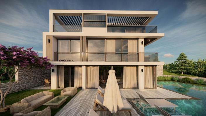 Image No.1-Villa / Détaché de 4 chambres à vendre à Kalkan