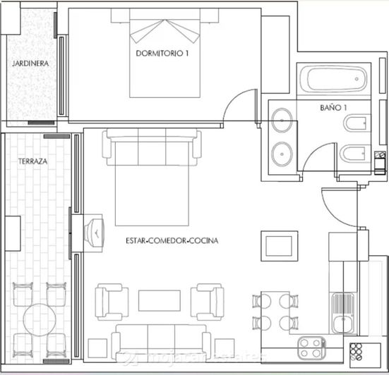 Image No.20-Appartement de 1 chambre à vendre à Vera Playa