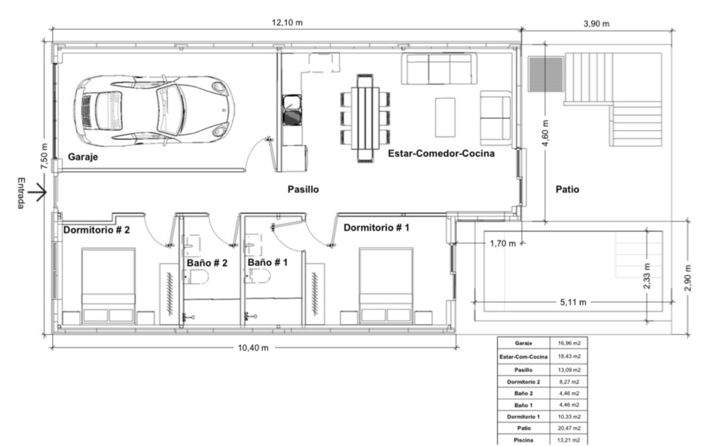 Image No.4-Villa de 2 chambres à vendre à Ciudad Quesada