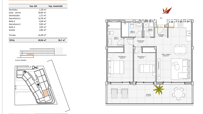 Image No.3-Appartement de 2 chambres à vendre à Adeje