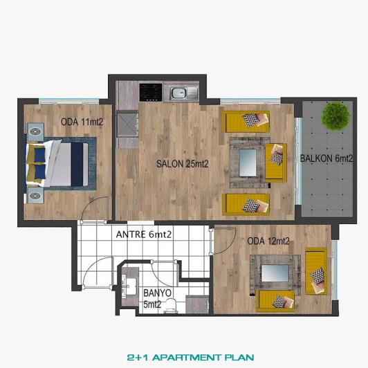 Image No.24-1 Bed Apartment for sale