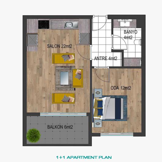 Image No.23-1 Bed Apartment for sale