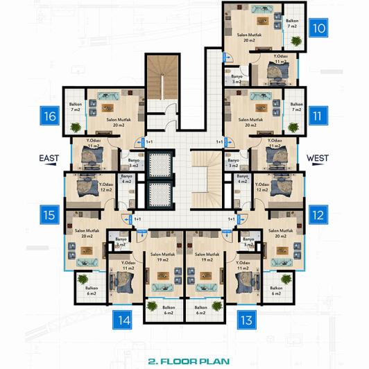Image No.18-Appartement de 1 chambre à vendre à Mahmutlar