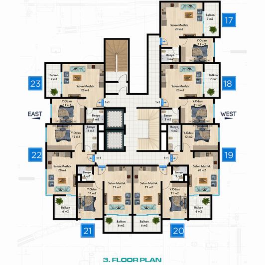 Image No.19-Appartement de 1 chambre à vendre à Mahmutlar