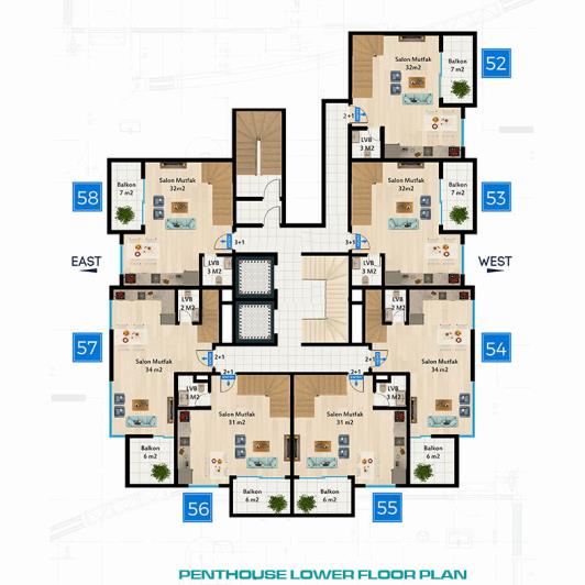Image No.24-Appartement de 1 chambre à vendre à Mahmutlar