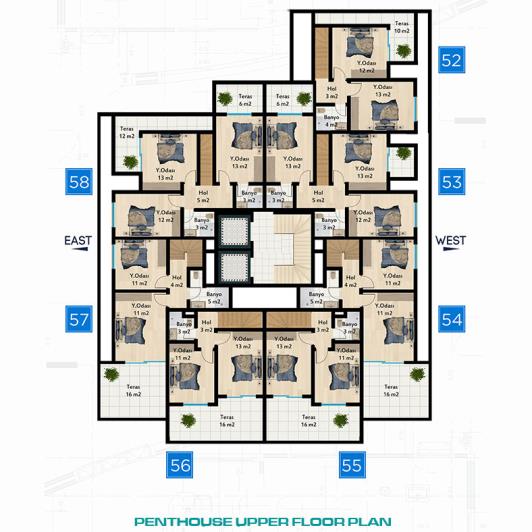 Image No.25-Appartement de 1 chambre à vendre à Mahmutlar
