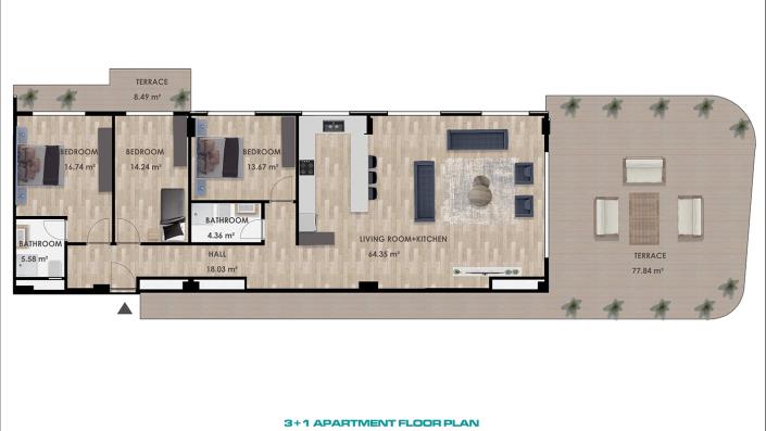 Image No.39-Appartement de 1 chambre à vendre à Altintas