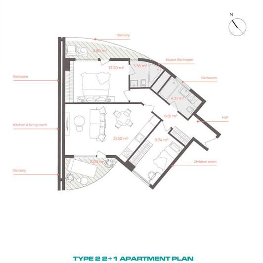 Image No.16-Appartement de 1 chambre à vendre à Altintas