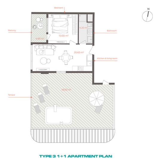 Image No.19-Appartement de 1 chambre à vendre à Altintas