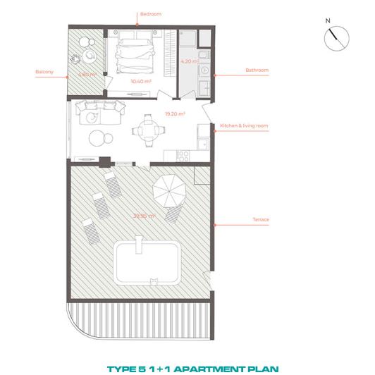 Image No.20-Appartement de 1 chambre à vendre à Altintas