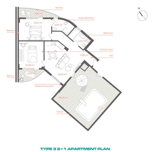 Image No.21-Appartement de 1 chambre à vendre à Altintas