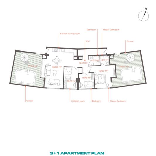 Image No.22-Appartement de 1 chambre à vendre à Altintas