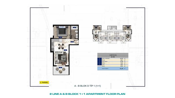 Image No.27-Appartement de 1 chambre à vendre à Kargicak