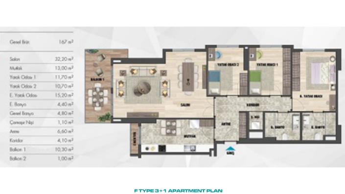 Image No.23-Appartement de 3 chambres à vendre à Kartal