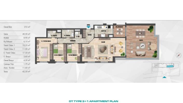 Image No.25-Appartement de 3 chambres à vendre à Kartal