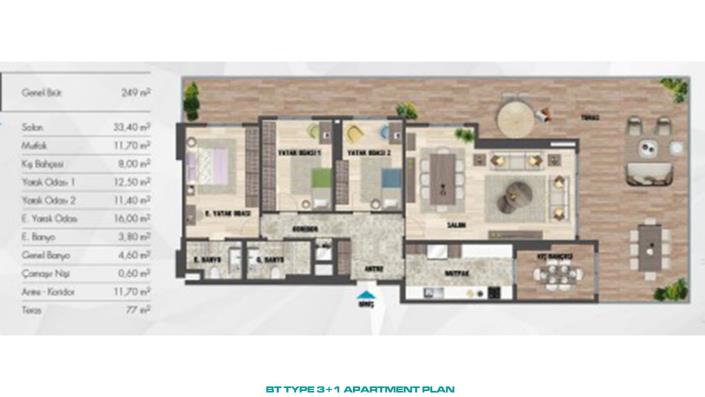 Image No.27-Appartement de 3 chambres à vendre à Kartal