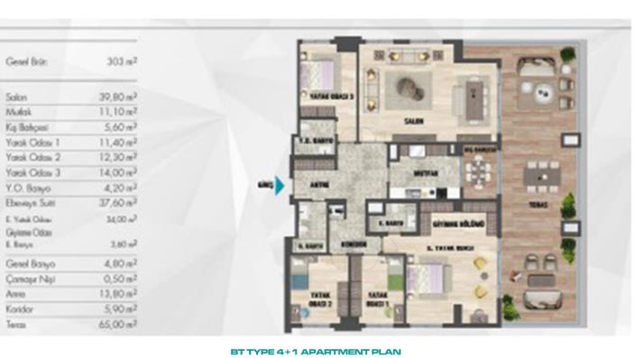 Image No.35-Appartement de 3 chambres à vendre à Kartal