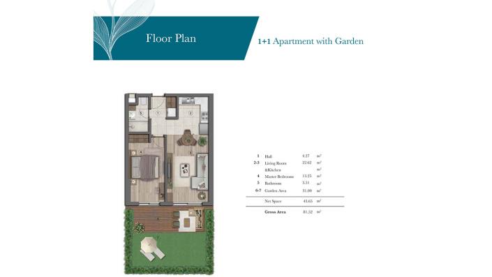 Image No.22-Appartement de 1 chambre à vendre à Güzeloba