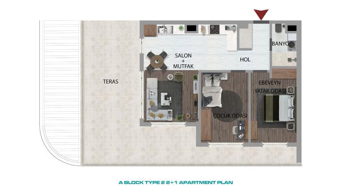 Image No.26-Appartement de 1 chambre à vendre à Güzeloba