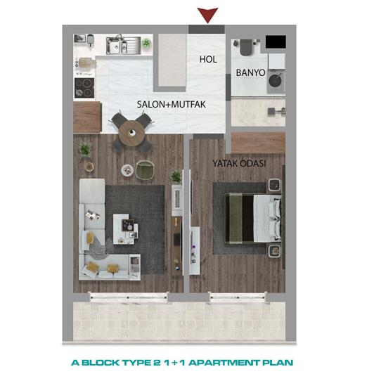 Image No.30-Appartement de 1 chambre à vendre à Güzeloba