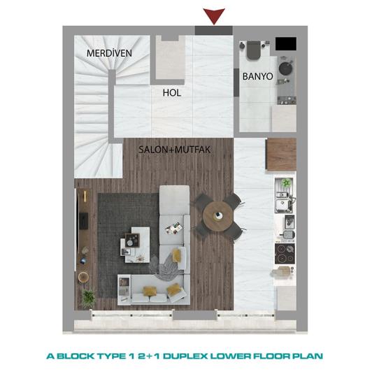 Image No.32-Appartement de 1 chambre à vendre à Güzeloba