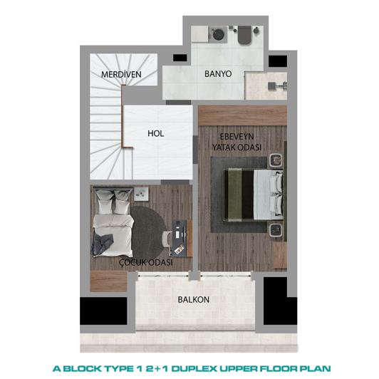 Image No.33-Appartement de 1 chambre à vendre à Güzeloba