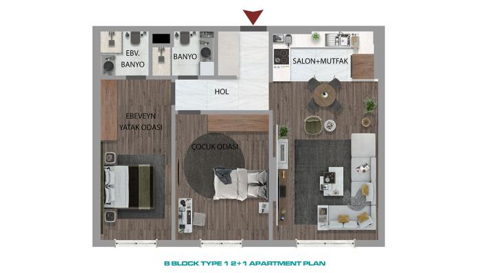 Image No.40-Appartement de 1 chambre à vendre à Güzeloba