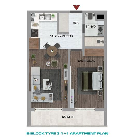 Image No.43-Appartement de 1 chambre à vendre à Güzeloba