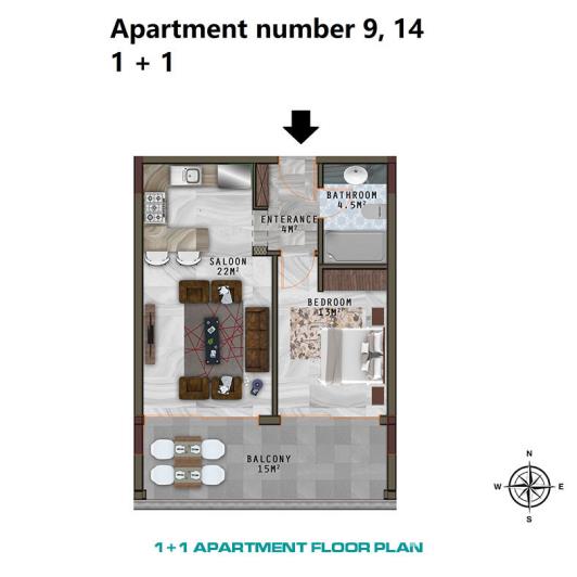 Image No.38-1 Bed Apartment for sale